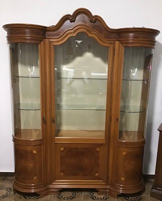 Solid Wood Chippendale Style Display Cabinet from Mobili Signoretto, 1950s-NUO-691074