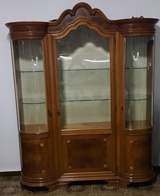 Solid Wood Chippendale Style Display Cabinet from Mobili Signoretto, 1950s-NUO-691074