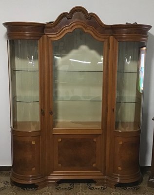 Solid Wood Chippendale Style Display Cabinet from Mobili Signoretto, 1950s-NUO-691074