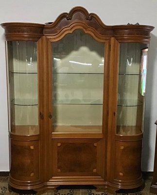 Solid Wood Chippendale Style Display Cabinet from Mobili Signoretto, 1950s-NUO-691074