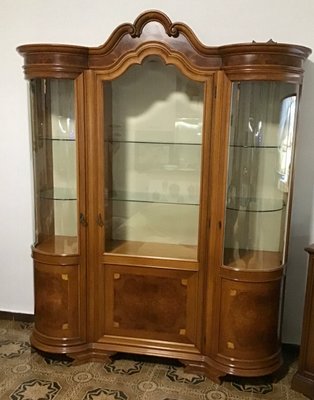 Solid Wood Chippendale Style Display Cabinet from Mobili Signoretto, 1950s-NUO-691074