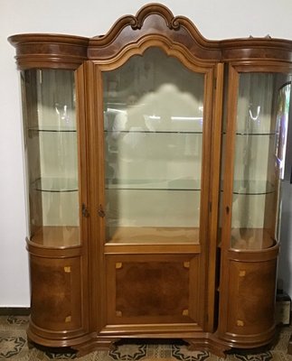 Solid Wood Chippendale Style Display Cabinet from Mobili Signoretto, 1950s-NUO-691074