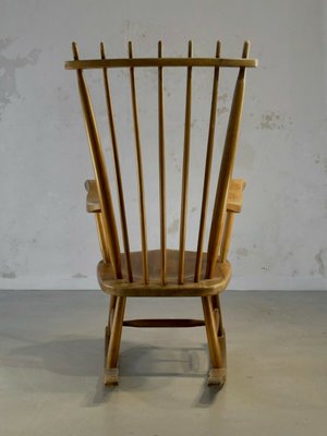 Solid Wood Rocking Chair, 1950s-NLF-960911