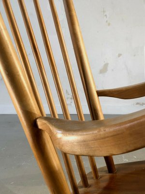 Solid Wood Rocking Chair, 1950s-NLF-960911