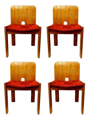 Solid Wood Side Chairs from Gavina, 1970s, Set of 4-FIP-775191