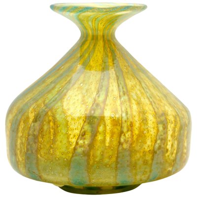 Soliflore Vase with Wide Rimmed Mouth and Bubble Inclusions, Mdina, 1970s-MJY-1148920