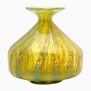 Soliflore Vase with Wide Rimmed Mouth and Bubble Inclusions, Mdina, 1970s-MJY-1148920