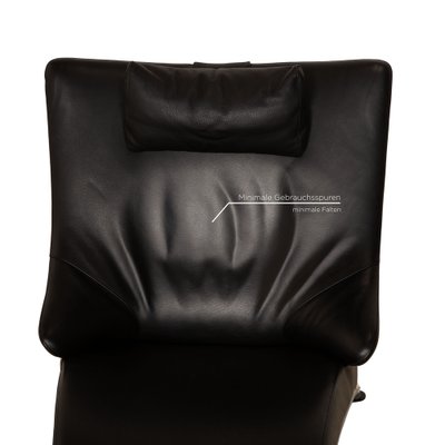 Solo 699 Leather Armchair in Black from WK Wohnen-RQW-1748386