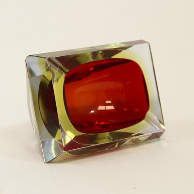 Sommerso Murano Glass Ashtray by Alessandro Mandruzzato, 1960s-NE-669496