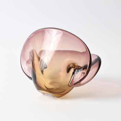 Sommerso Murano Glass Clamshell Bowl, 1950s-IXK-1788014