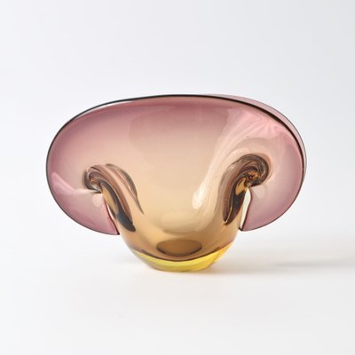 Sommerso Murano Glass Clamshell Bowl, 1950s-IXK-1788014