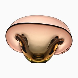 Sommerso Murano Glass Clamshell Bowl, 1950s-IXK-1788014