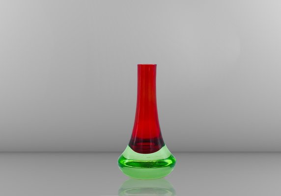 Sommerso Murano Glass Single-Flower Vase attributed to Flavio Poli for Seguso, Italy, 1960s-YUW-1785380