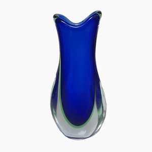 Sommerso Murano Glass Vase by Flavio Poli, 1960s-QDP-844023