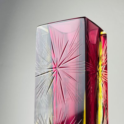 Sommerso Murano Glass Vase by Pagnin & Bon, 1960s-WQC-2035702