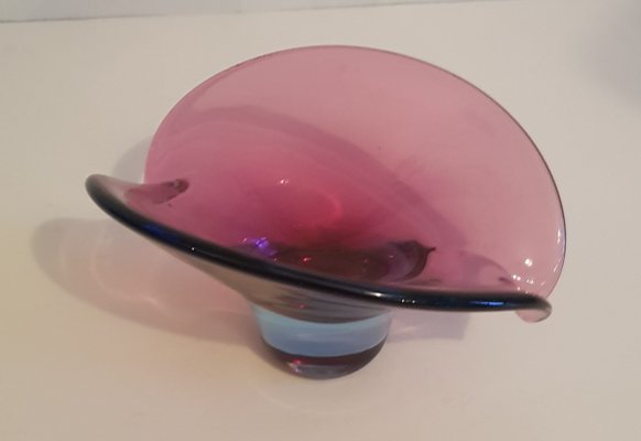 Sommerso Pink and Blue Murano Glass Vase, 1950s-QDP-843772