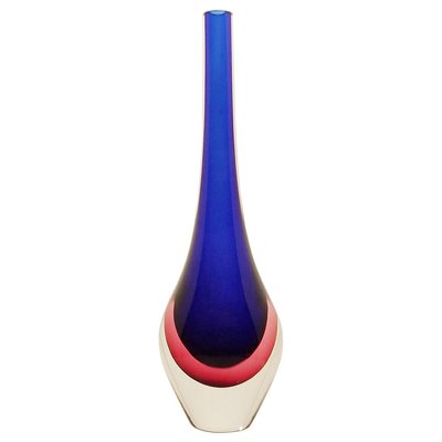 Sommerso Vase by Flavio Poli for Seguso Vetri d'Arte, Italy, 1960s-FGA-923260