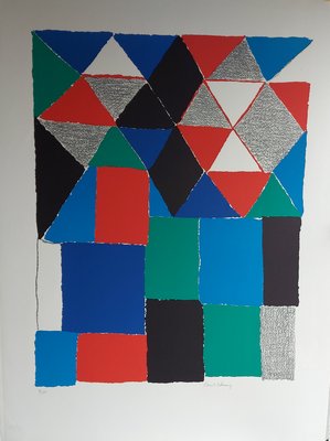 Sonia Delaunay, 1970s, Original Lithograph-KHH-1202409