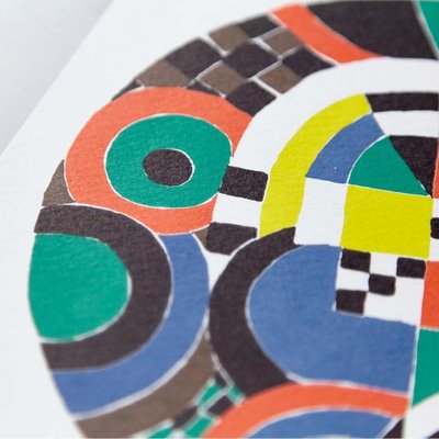 Sonia Delaunay, Geometric Abstraction, Red, Green, Blue, Yellow, 1979, Photolithography-WM-1318358