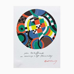 Sonia Delaunay, Geometric Abstraction, Red, Green, Blue, Yellow, 1979, Photolithography-WM-1318358