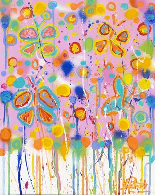 Sophie Petetin, The Little Dancing of the Butterflies, 2023, Mixed Media-ZHZ-1753266