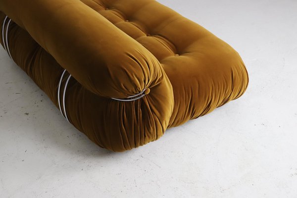 Soriana Sofas in Pierre Frey Velvet by Afra & Tobia Scarpa for Cassina, 1970s-DXL-1680623