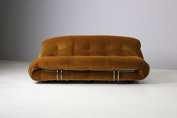 Soriana Sofas in Pierre Frey Velvet by Afra & Tobia Scarpa for Cassina, 1970s-DXL-1680623