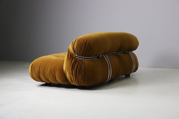 Soriana Sofas in Pierre Frey Velvet by Afra & Tobia Scarpa for Cassina, 1970s-DXL-1680623