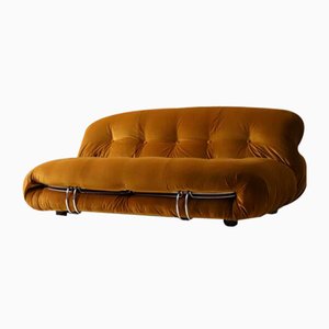 Soriana Sofas in Pierre Frey Velvet by Afra & Tobia Scarpa for Cassina, 1970s-DXL-1680623