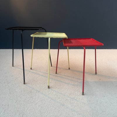 Soumba Nesting Tables by Mathieu Matégot, 1953, Set of 3-EAJ-2041740