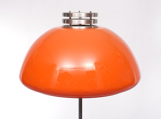 Space Ace Orange Shade Floor Lamp, Italy, 1970s-GCG-1399341