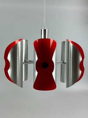 Space Age 6-Flame Sputnik Chandelier in Chromed Metal, 1970s-EJL-1806847