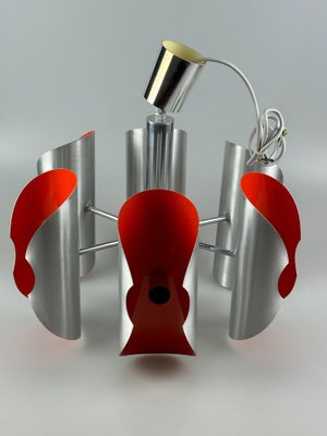 Space Age 6-Flame Sputnik Chandelier in Chromed Metal, 1970s-EJL-1806847