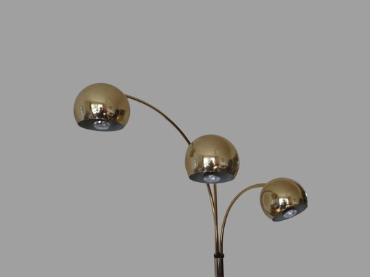 Space Age Arch Floor Lamp in Brass, 1970s-RCH-1378229