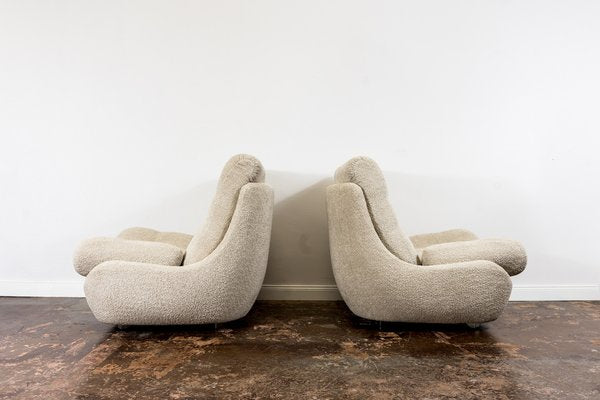 Space Age Atlantis Living Room Set in Bouclé, Former Czechoslovakia, 1970s, Set of 3-IXL-1743033