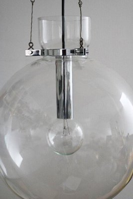 Space Age Ball Pendant Lamp from Glashütte Limburg, 1970s-FJP-1717655