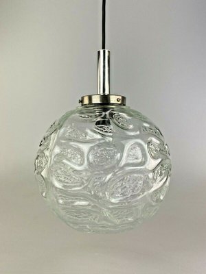 Space Age Ball Pendant Lamp in Glass, 1970s-EJL-1139030