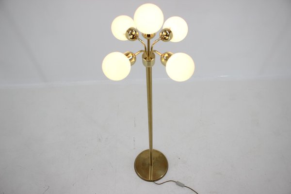 Space Age Brass Sputnik Floor Lamp by Kamenicky Senov & Preciosa, 1970s-TZ-653241