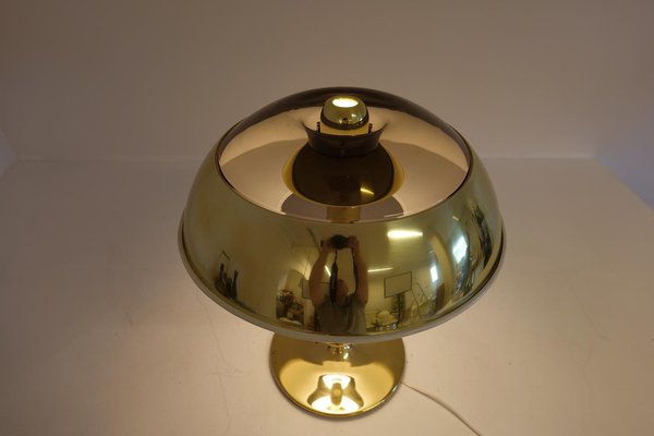 Space Age Brass Table Lamp from Fagerhults, Sweden, 1970s-UYK-1321081