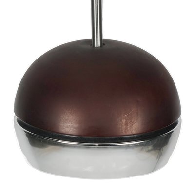 Space Age Brown Chrome Pendant Lamp from Erco, 1960s-XMR-1215347