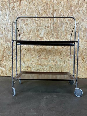 Space Age Brown Serving Cart-EJL-1073324