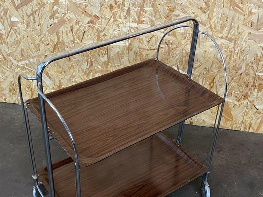 Space Age Brown Serving Cart-EJL-1073324