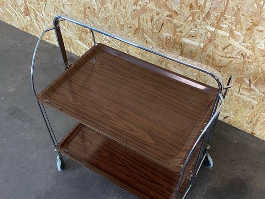 Space Age Brown Serving Cart-EJL-1073324