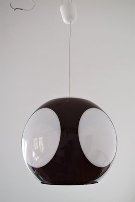 Space Age Brown Ufo Ceiling Lamp attributed to Luigi Colani-VA-1216005