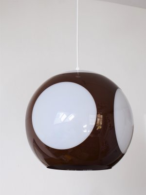 Space Age Brown Ufo Ceiling Lamp attributed to Luigi Colani-VA-1216005