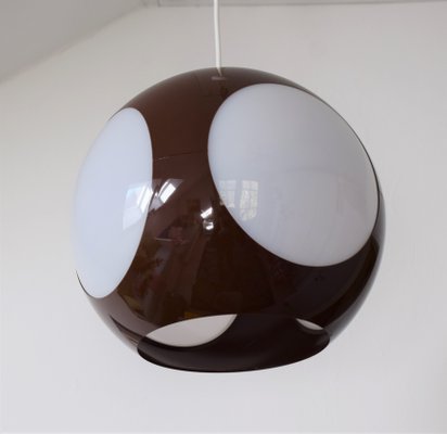 Space Age Brown Ufo Ceiling Lamp attributed to Luigi Colani-VA-1216005