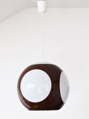 Space Age Brown Ufo Ceiling Lamp attributed to Luigi Colani-VA-1216005