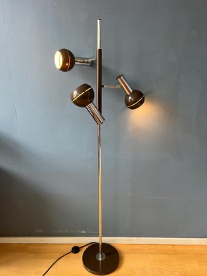 Space Age Brown Wilko Triple Eyeball Floor Lamp-ZBK-2022377