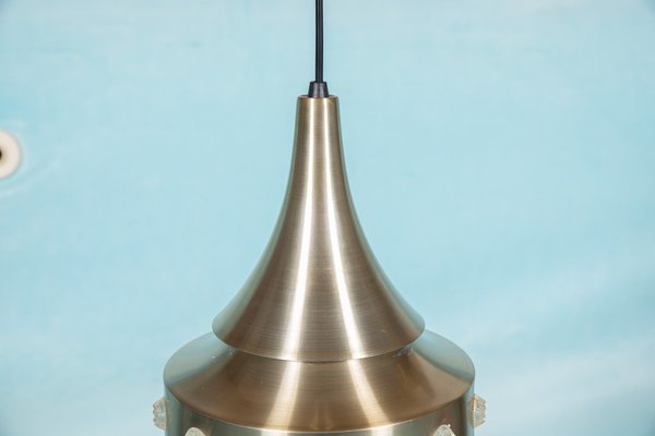 Space Age Brushed Aluminium Pendant, 1960s-HGA-1812861