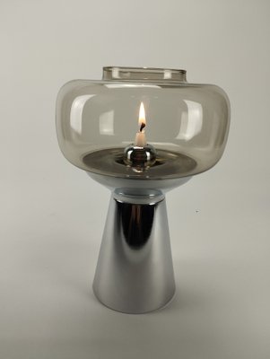 Space Age Candleholder with Chrome-plated Base from Föhl, 1970s-SFQ-1803163